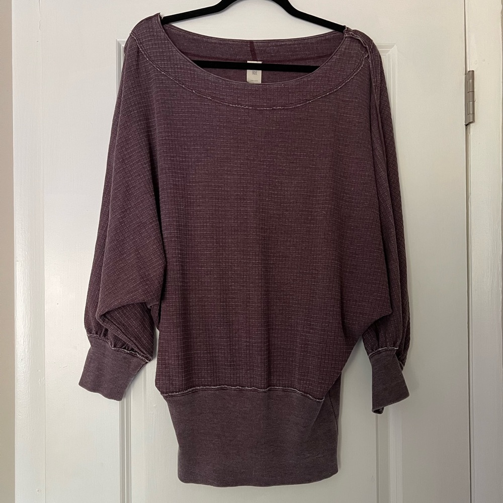Free People Waffle Knit Tunic